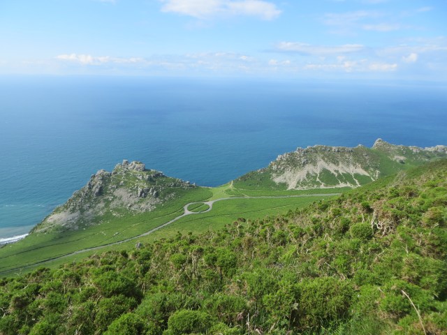 Valley of the Rocks from hill above 3