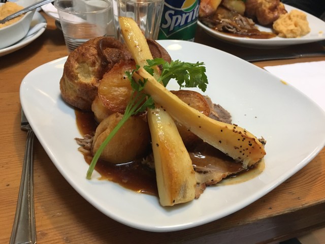 Roast beef Sunday lunch at Fremington Quay Cafe