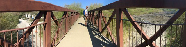 Footbridge over Venn Quarry