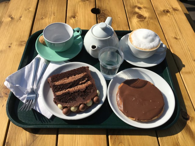 Tea and cake Fremington Quay Cafe