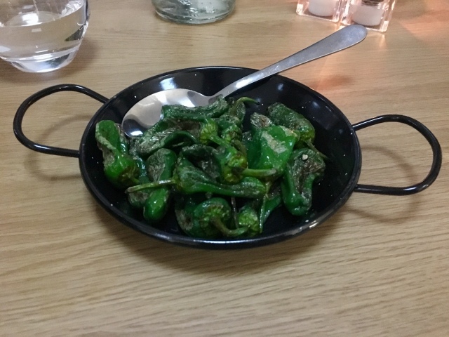 Padron peppers from The Taw Restaurant