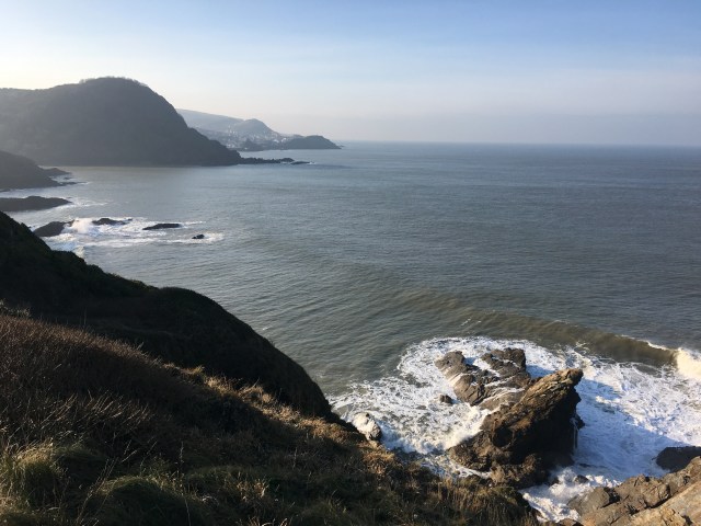 Walking round Rillage Point looking towards Ilfracombe