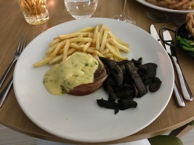 Fillet steak and fries from The Taw Restaurant