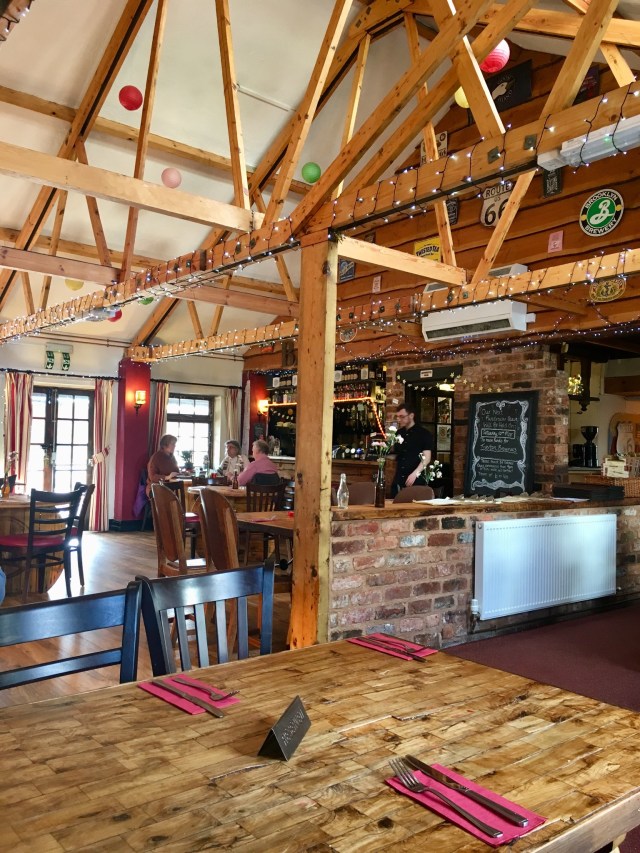 Restaurant interior of The Hickory Inn near Tiverton