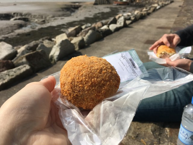 Scotch egg and sausage roll from Johns of Instow