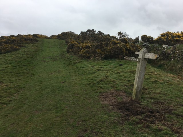 Signpost to Lynmouth coast path