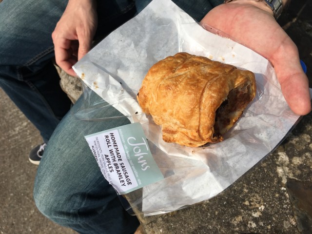 Sausage roll from Johns of Instow