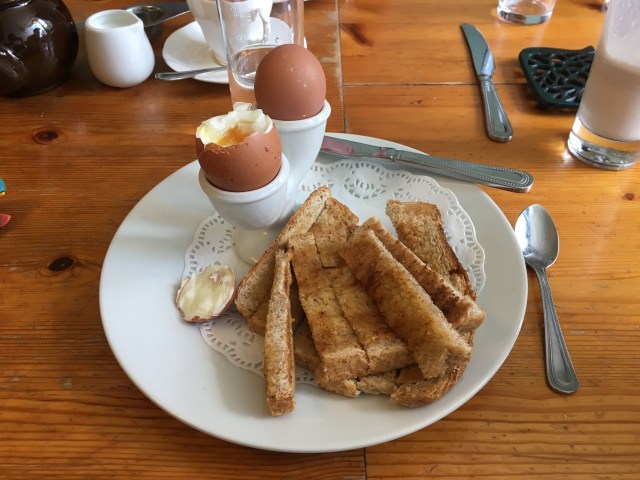 Farmhouse Tea from The Corn Dolly South Molton - egg and soldiers