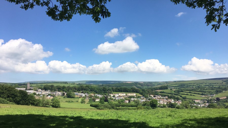 View of North Molton on walk