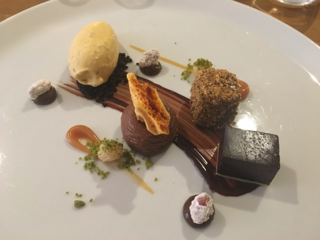 Chocolate dessert from Thomas Carr @ The Olive Room