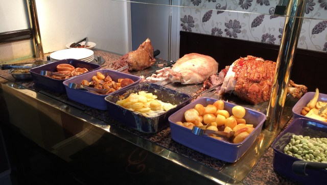 Carvery turkey, beef and pork and roast potatoes from Country Cousins