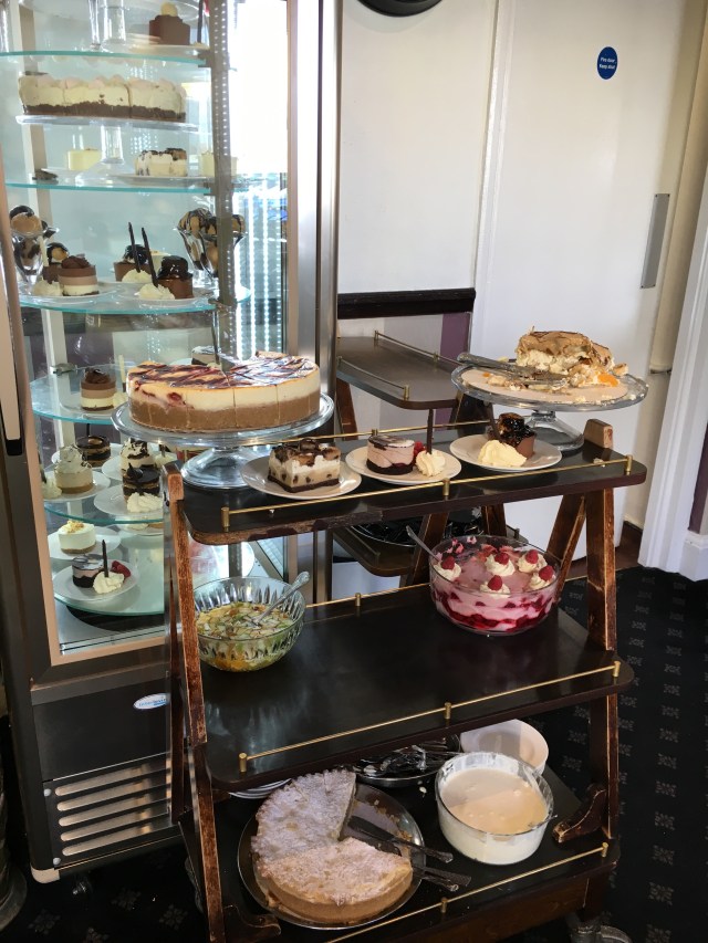 Dessert trolley at Country Cousins