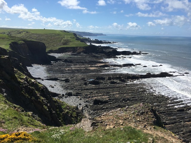 Stunning rock formation on North Devon coast near Hartland