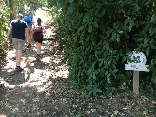 Heading up Kipling Tor on Westward Ho! walk