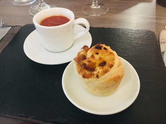 Tomato soup and freshly baked bread from Number Eight, Bideford