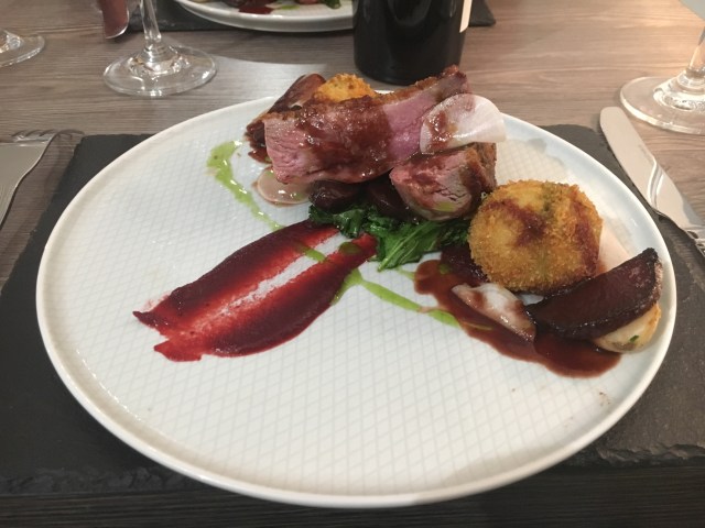 Duck breast with beetroot from Number Eight, Bideford