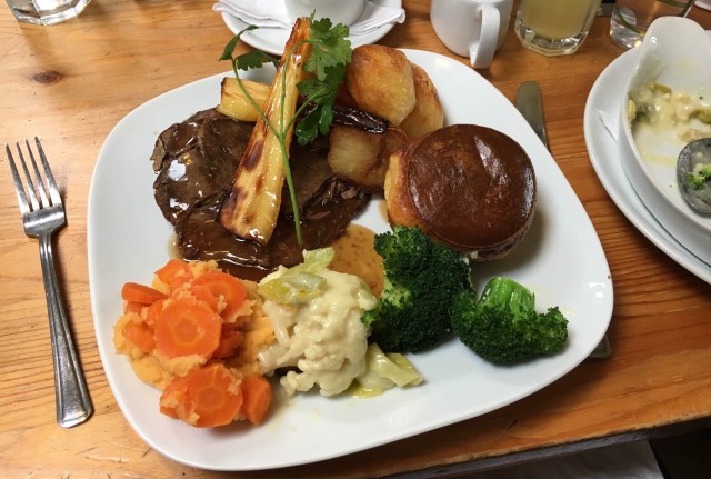 Sunday roast lunch from Fremington Quay Cafe