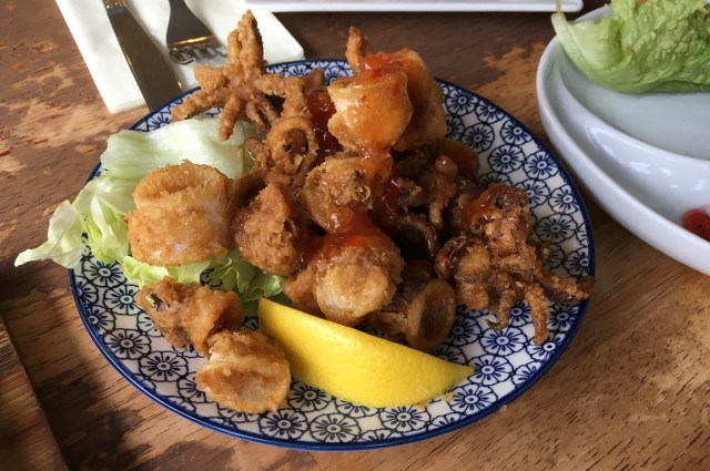 Calamari from Lilico’s tapas bar