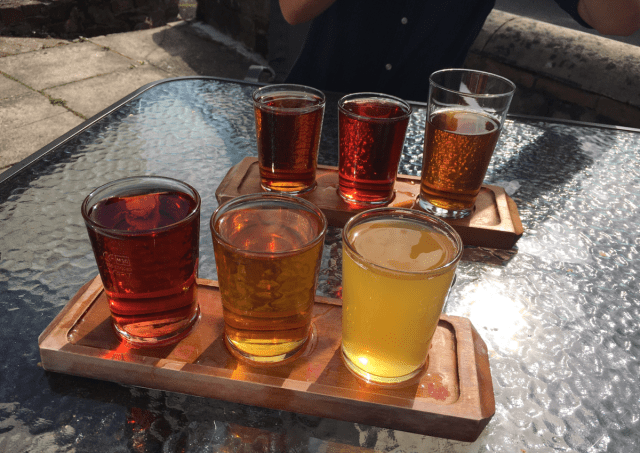 Cider tasting boards from the Cyder Presse