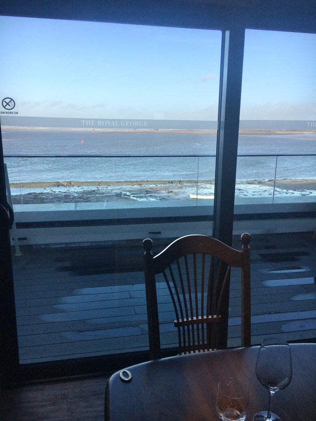 Dining area in Royal George restaurant Appledore