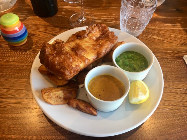 Fish and chips from the Royal George Appledore
