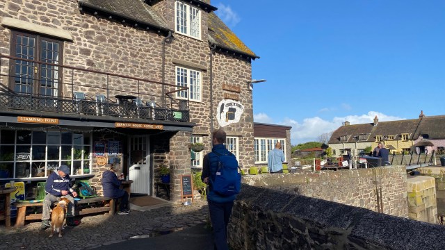 Shops and cottages in Porlock Weir